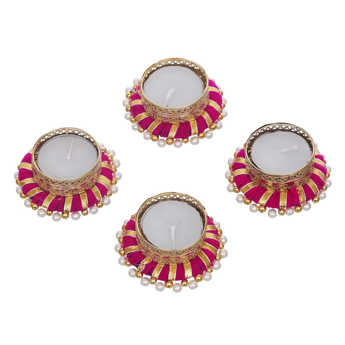 Decorative Tealight Candle Holders (Set of 4)