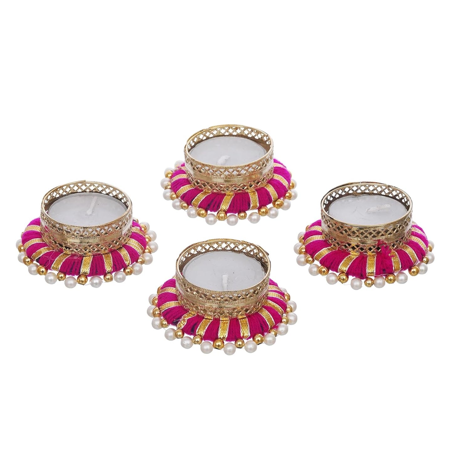 Decorative Tealight Candle Holders (Set of 4)