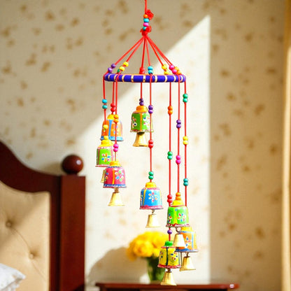 Rajasthani Hand-Painted Decorative Bell Hanging / Wind Chime